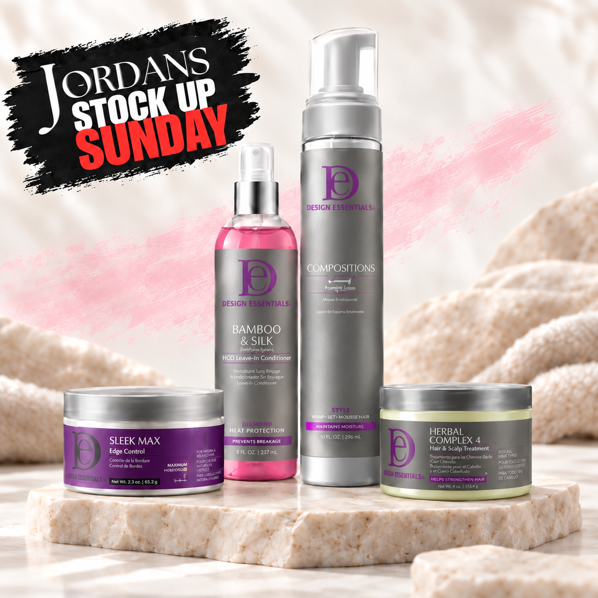 STOCK UP SUNDAY DESIGN ESSENTIALS 4 PC STYLE MAINTENANCE DEAL