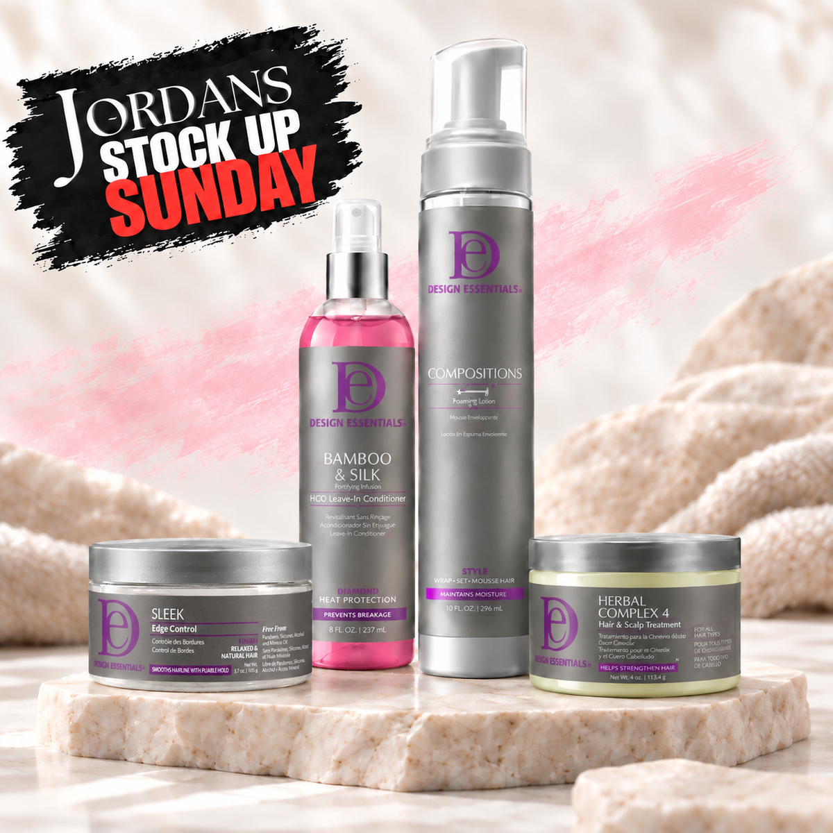 STOCK UP SUNDAY DESIGN ESSENTIALS 4 PC STYLE MAINTENANCE DEAL