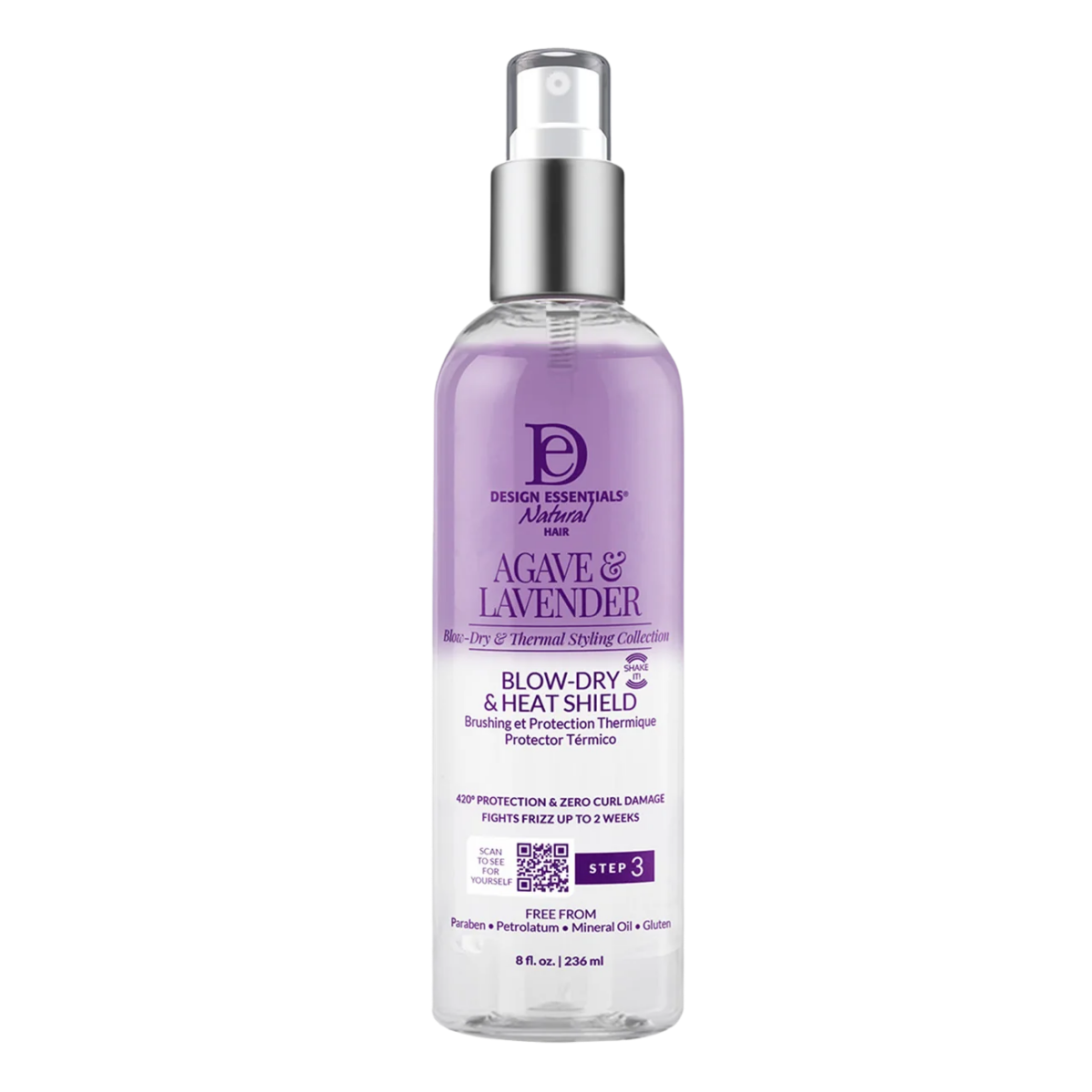 DESIGN ESSENTIALS AGAVE & LAVENDER BLOW DRY & HEAT SHIELD