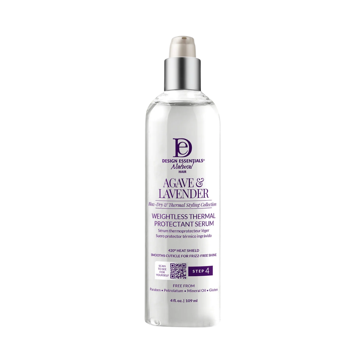 DESIGN ESSENTIALS AGAVE & LAVENDER THERMAL PROTECTANT SERUM