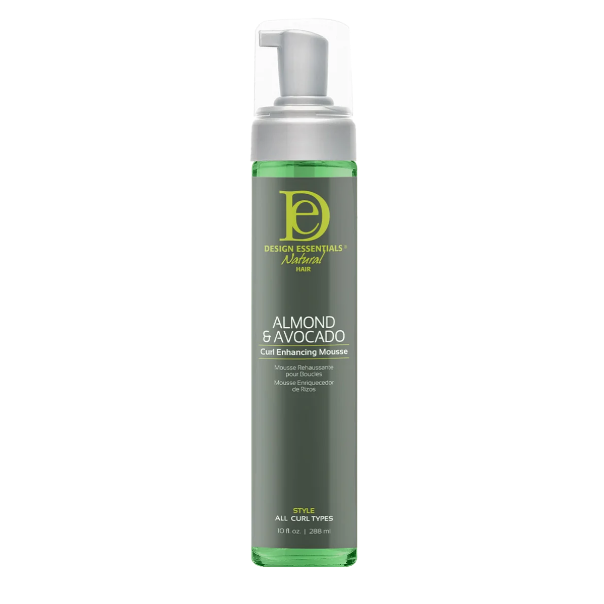 DESIGN ESSENTIALS ALMOND & ALVOCADO CURL ENHANCING MOUSSE