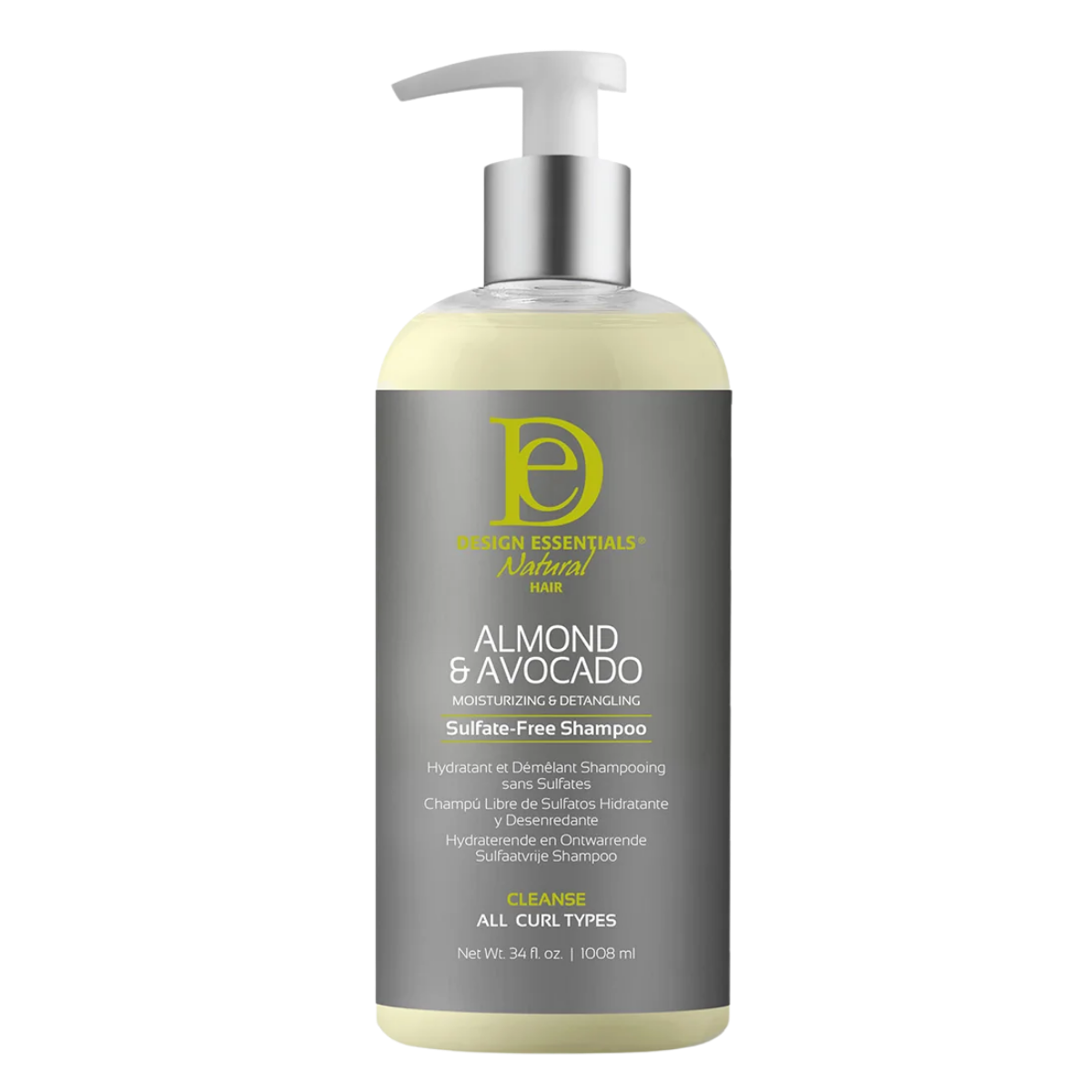 DESIGN ESSENTIALS ALMOND & AVOCADO MOISTURIZING SHAMPOO