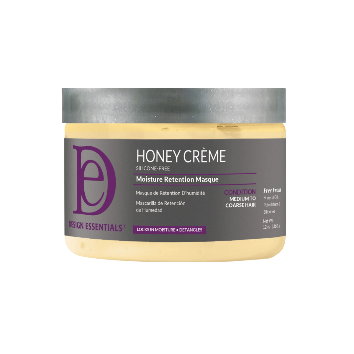 DESIGN ESSENTIALS HONEY CREME MOISTURE RETENTION MASQUE (SILICONE FREE)