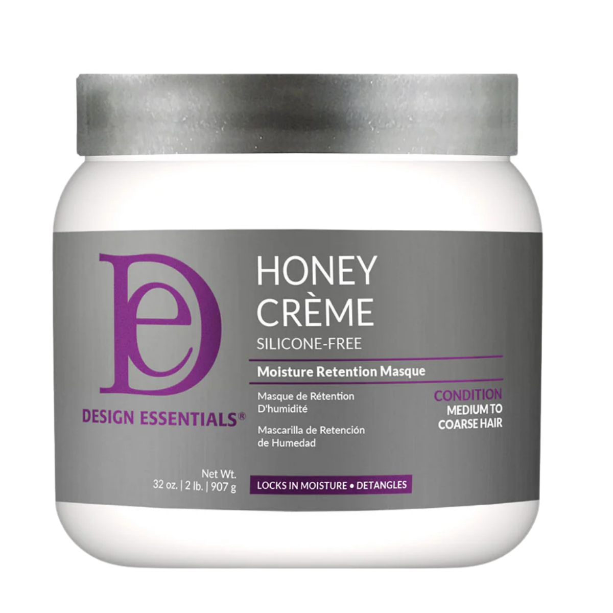 DESIGN ESSENTIALS HONEY CREME MOISTURE RETENTION MASQUE (SILICONE FREE)