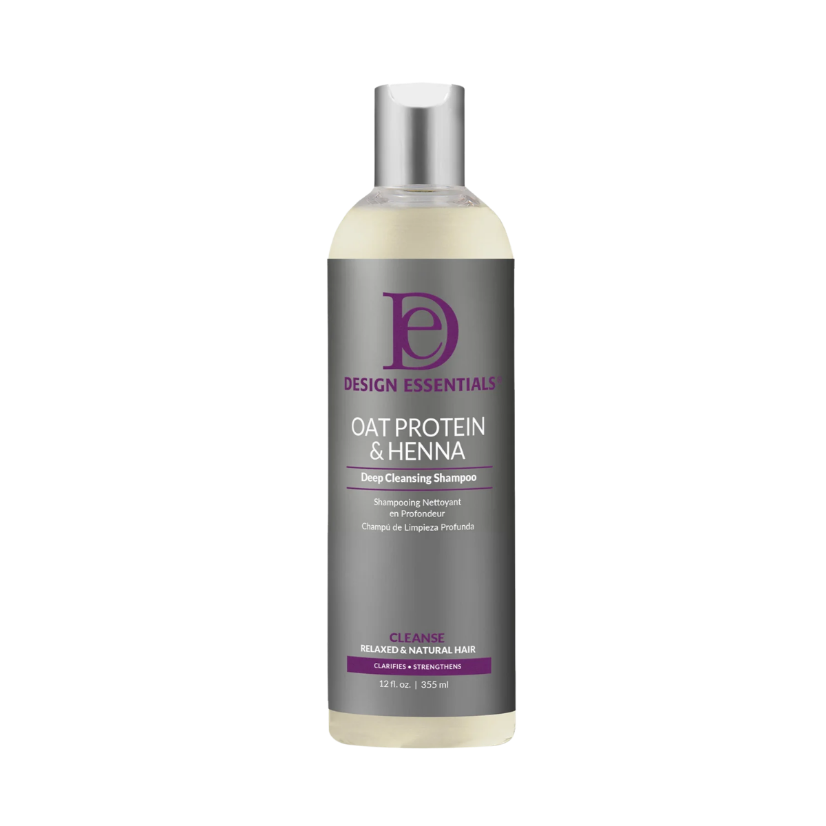 DESIGN ESSENTIALS OAT PROTEIN AND HENNA DEEP CLEANSING SHAMPOO