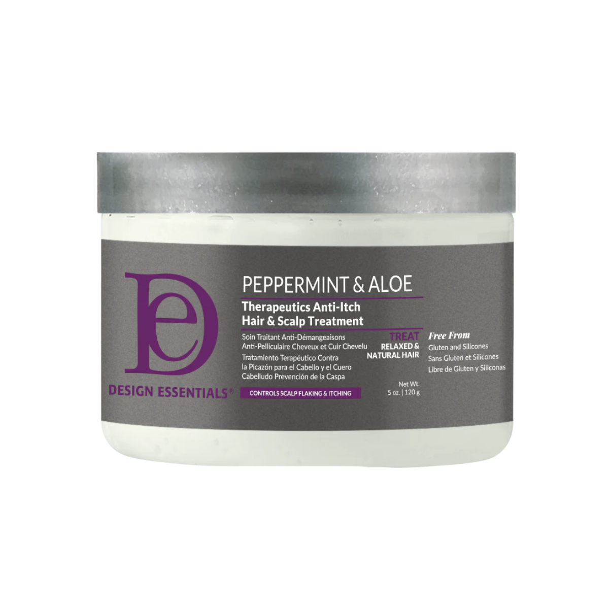 DESIGN ESSENTIALS PEPPERMINT & ALOE SOOTHING SCALP TREATMENT