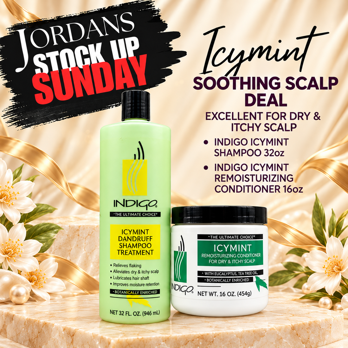 STOCK UP SUNDAY INDIGO SOOTHING SCALP 2PC DEAL