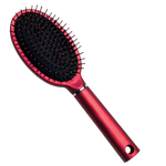ROYAL SATIN OVAL PADDLE BRUSH (RED)