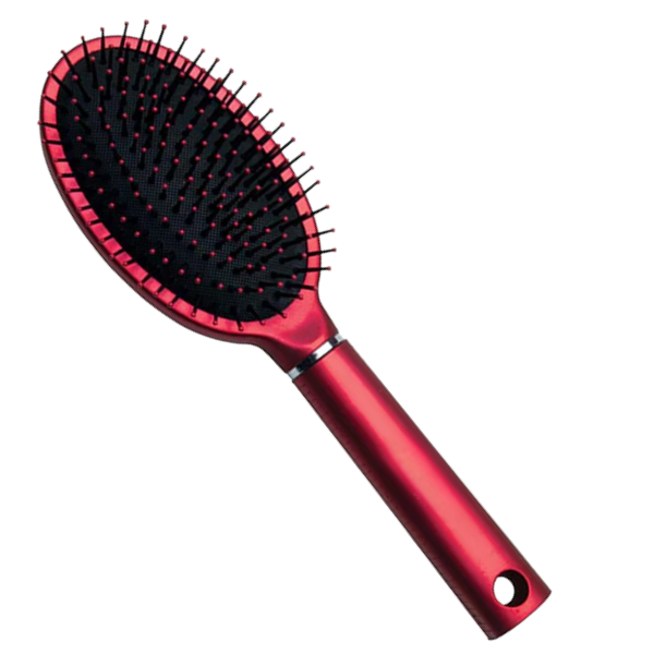 ROYAL SATIN OVAL PADDLE BRUSH (RED)
